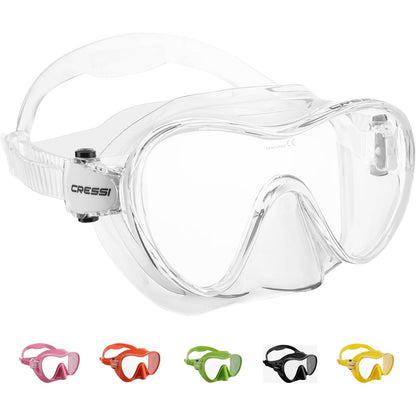 Cressi F1, Scuba Diving Snorkeling Frameless Mask - Perfect Seal Silicone Skirt - Designed in Italy by Cressi
