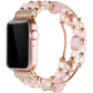 Simpeak Beaded Bracelet Band Compatible with Apple Watch Series 10 9 8 7 6 SE 5 4 3 2 1, Women Fashion Handmade Elastic Bracelet Stretch Strap Compatible with iWatch 42mm(Series 10)/40mm/38mm/41mm