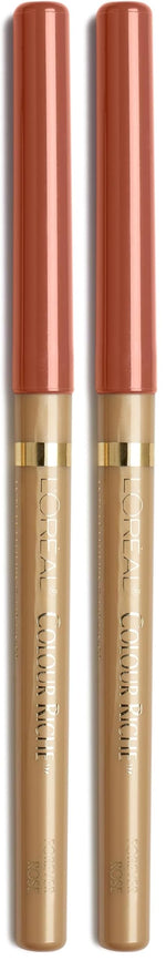 Buy now L'Oreal Paris Colour Riche Lip Liner Pencil, Creamy Lip Liner with Omega 3 and Vitamin E, 783 More Chocolate (Brown) Forever Rose 0.01 Ounce (Pack of 2) at indiglob india