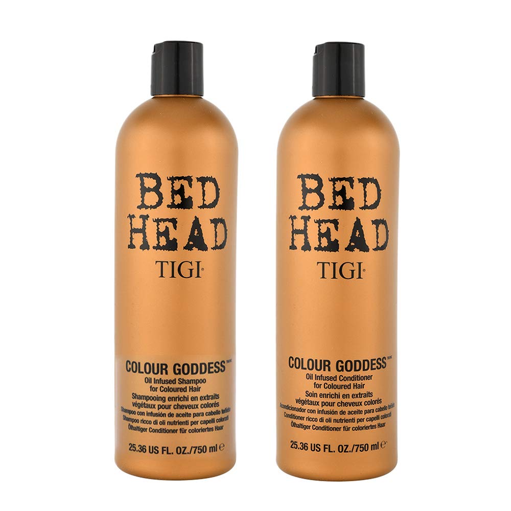 Bed Head By TIGI Colour Goddess Shampoo And Conditioner For Coloured Hair 25.35 Fl Oz 2 Count, Clean