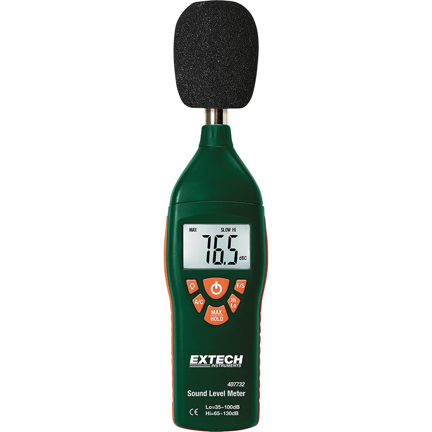 Buy now Extech 407730 Digital Sound Level Meter 40-130dB Low High Range Sound Level Meter at indiglob india