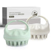 Sndyi Soft Silicone Scalp Massager for Dandruff Removal and Hair Growth - Wet Dry Scalp Exfoliator Brush for Scalp Care - Beige - Green & Beige