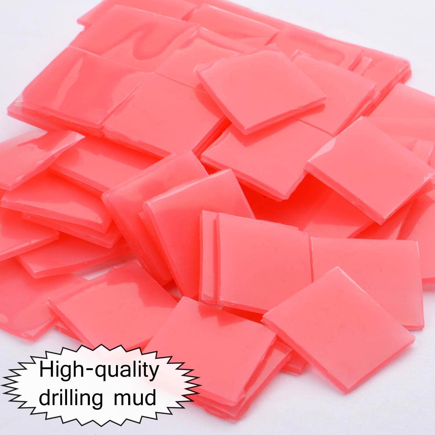 100pcs 2 * 2cm Diamond Painting Glue Clay Diamond Paiting Cement DIY Cross-Stitch Embroidery Tools, Red - My Store