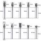Double Cut Carbide Rotary Burr Set - 10 Pcs 1/8" Shank, 1/4" Head Length Tungsten Steel for Woodworking,Drilling, Metal Carving, Engraving, Polishing