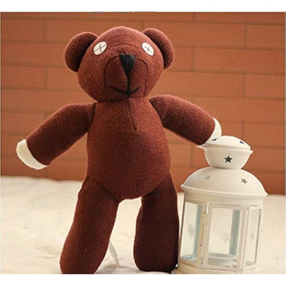 Teddy Bear Plush Figure Doll Toy Brown Stuffed Animal Teddy Bear Plushies Home Decor Gift for Kids 9”