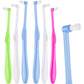 Boao 6 Pieces Tuft Toothbrush Tufted End-tuft Soft Trim Single Compact Interdental for Detail Cleaning Tapered Brush(Tapered Brush)