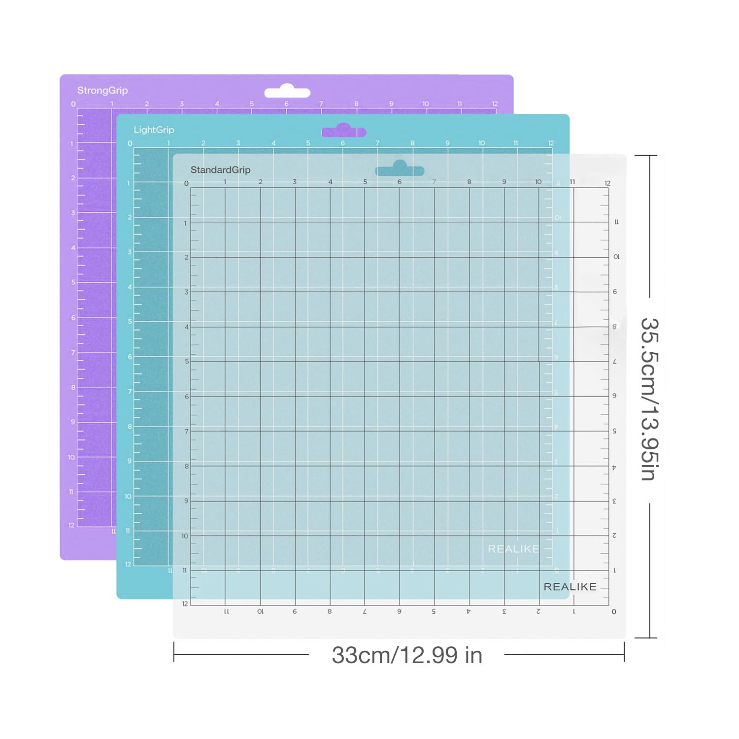 Buy now REALIKE 12x12 Cutting Mat Compatible with Cricut Maker 3/Maker 4/Maker/Explore 3/4/Air 2/Air/One(3 Mats), Gridded Adhesive Non-Slip Cut Mat for Crafts, Quilting, Sewing and All Arts (Variety) at indiglob india