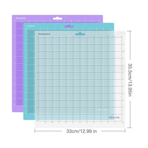 Buy now REALIKE 12x12 Cutting Mat Compatible with Cricut Maker 3/Maker 4/Maker/Explore 3/4/Air 2/Air/One(3 Mats), Gridded Adhesive Non-Slip Cut Mat for Crafts, Quilting, Sewing and All Arts (Variety) at indiglob india