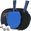 Senston Ping Pong Paddles Table Tennis Paddle for Entertainment or Competition - Ping Pong Paddle Set with Advanced Speed, Control - Blue