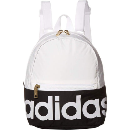 adidas Linear Mini Backpack Small Travel Bag Discontinued, Purple Tint/White, OSFA