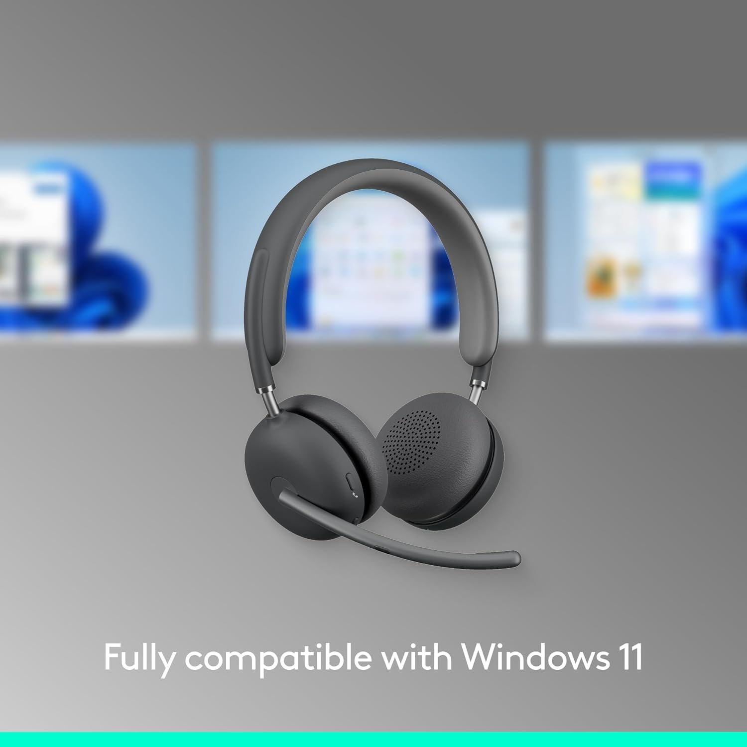 Buy now Logitech Zone 950 Premium Noise Canceling Headset with Hybrid ANC, Bluetooth, USB-C, USB-A, Certified for Zoom, Google Meet, Google Voice, and Fast Pair - Graphite at indiglob india