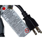 Power Cord Extension and Splitter, NEMA 5-15P to NEMA 5-15R x 2, 16 AWG, 13A, 125V (ZWACPQAG-14) Black