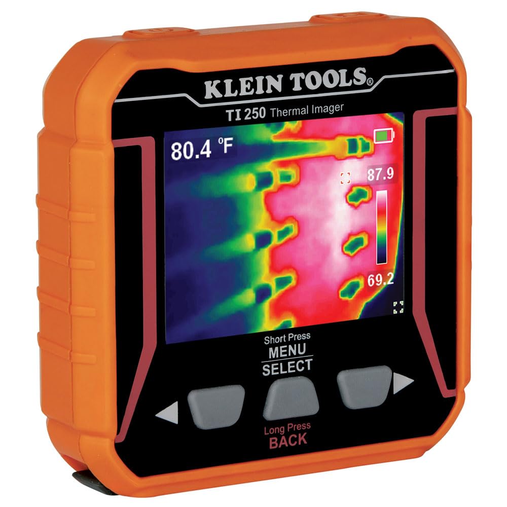 Buy now Klein Tools TI250 Rechargeable Thermal Imaging Camera, Camera Displays Over 19,200 Pixels with 3 Color Palettes, High / Low Temperature Points at indiglob india