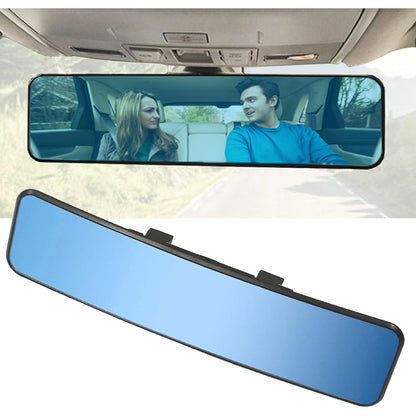 Rear View Mirror, 11.8 Inch Panoramic Anti-Glare Rearview Mirror, Car Interior Clip-On Wide Angle Rear View Mirror to Reduce Blind Spot Effectively for Car SUV Trucks – Convex - Blue