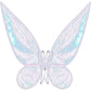 Adult Fairy Wings, Shiny Transparent Princess Wings, Angel Wings Sutable for Halloween Costume Dress Up White