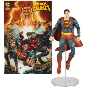 McFarlane Toys - DC Direct 7IN Figure with Comic - Black ADAM WV1 - Superman