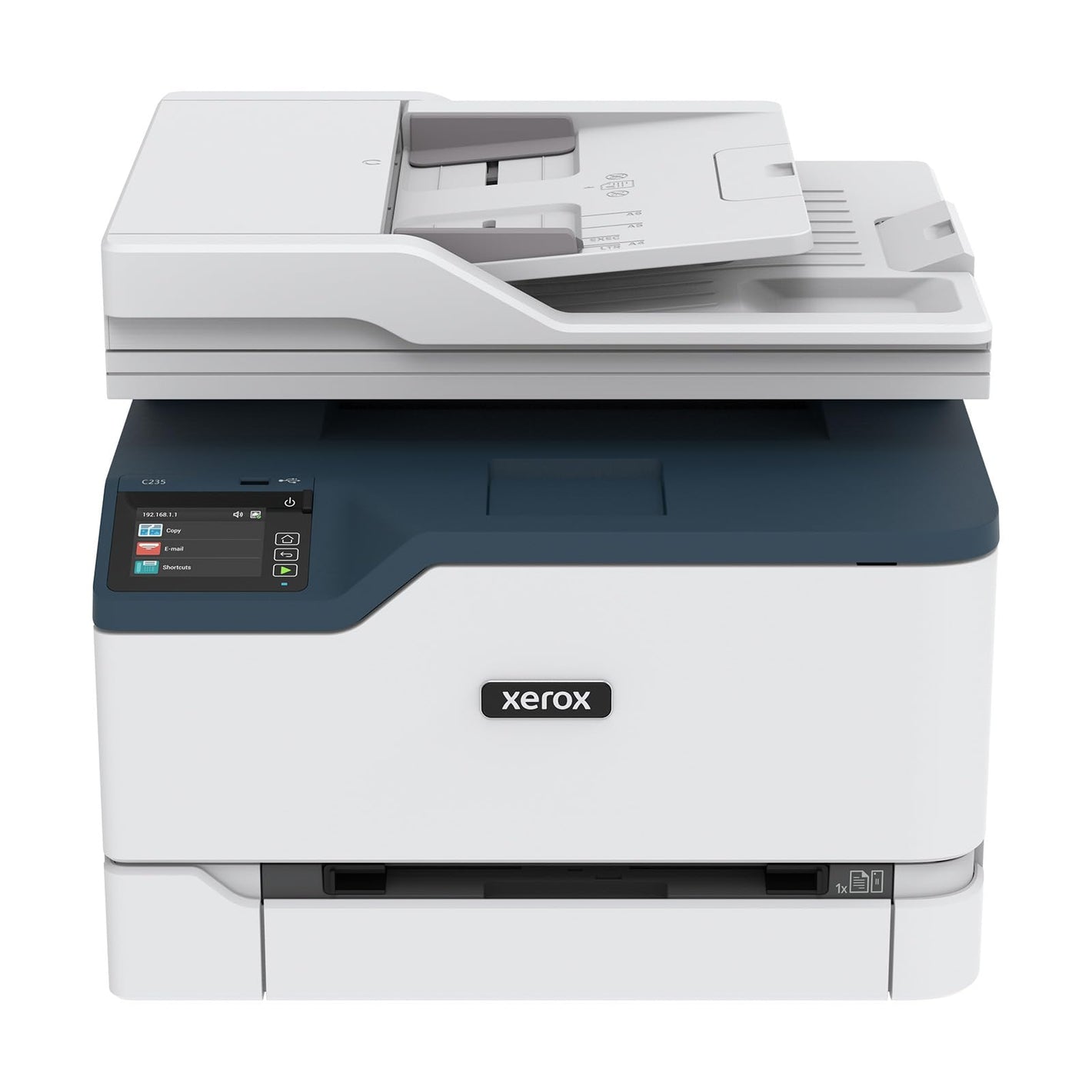 Buy now Xerox C235dni Wireless Printer - 24ppm Color Laser All in One Multifunction Printer with Automatic 2-Sided Printing, Home, Office or Small Business Use - Copy/Print/Scan/Fax - Color Touchscreen at indiglob india