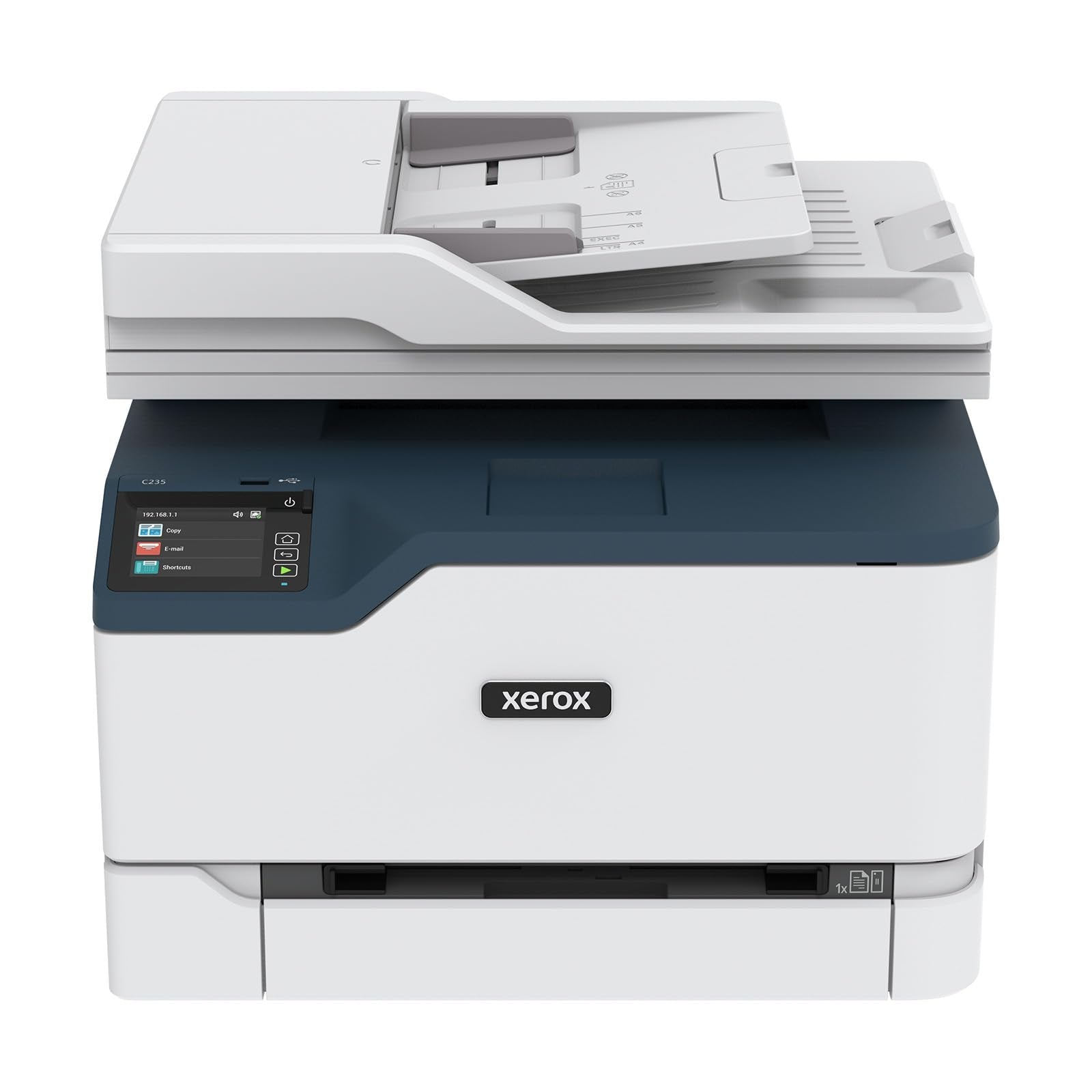 Buy now Xerox C235dni Wireless Printer - 24ppm Color Laser All in One Multifunction Printer with Automatic 2-Sided Printing, Home, Office or Small Business Use - Copy/Print/Scan/Fax - Color Touchscreen at indiglob india
