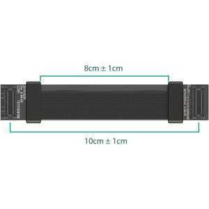 LINKUP - Flexible SLI Bridge GPU Cable Extreme High-Speed Technology Premium Shielding 85 ohm Design for NVIDIA GPUs Graphic Cards | NOT Compatible with AMD or RTX 2000/3000 GPU - [8 cm]