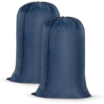 OTraki 2 Pack Laundry Bag Extra Large 28x45 Inch Drawstrings Laundry Hamper Liner Storage Bag XL Dirty Clothes Organizer Heavy Duty Laundry Bag for Home, Travel, Camping (Grey)