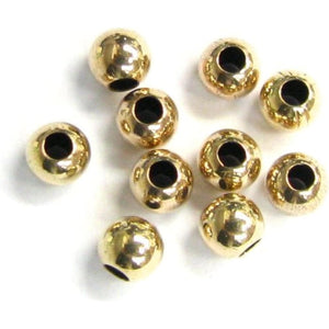 20 pcs 14K Gold Filled 2mm Round Seamless Ball Spacer Bead