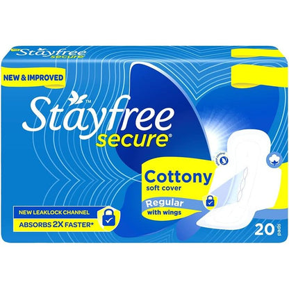 Stayfree Secure Cottony Wings (20 Count)