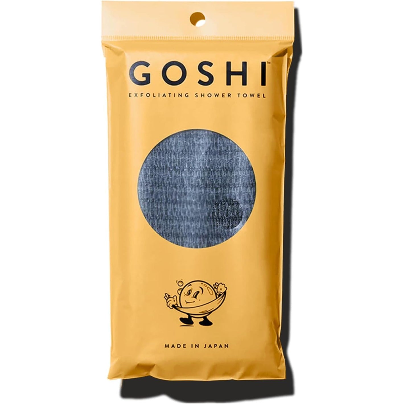 GOSHI Exfoliating Shower Towel - Rip-Resistant Exfoliating Washcloth for All Skin Types - Made in Japan