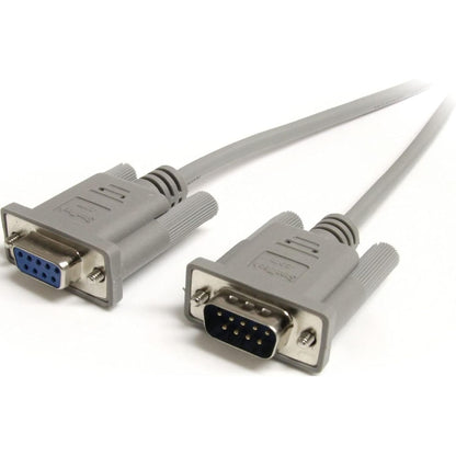 StarTech.com 3m Black Straight Through DB9 RS232 Serial Cable - DB9 RS232 Serial Extension Cable - Male to Female Cable (MXT1003MBK), 10 ft / 3m