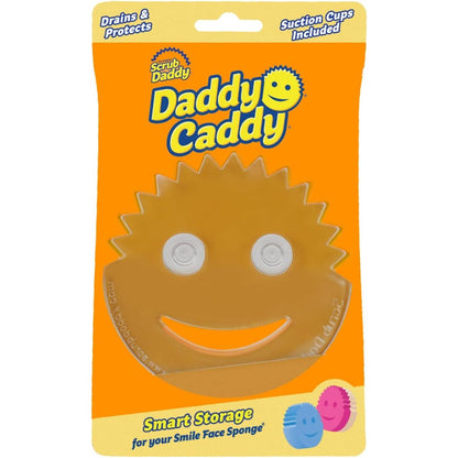 Buy now Scrub Daddy Sponge Holder Daddy Caddy - Sponge Holder for Kitchen Sink - Sponge Caddy and Kitchen Organizer with Suction Cups - Self Draining & Dishwasher Safe (1 Count) at indiglob india