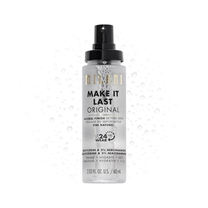Milani Setting Spray + Primer, Make It Last Original - Natural Finish with Niacinamide for Hydration, Setting Spray for Makeup and Face Primer, 3-in-1 Prime + Hydrate + Set, 2.03 Fl. Oz