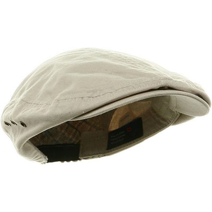 Buy now Washed Canvas Golfing Beret Ivy Ascot Cabbie Cap Stone at indiglob india