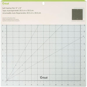 Cricut Self Healing Cutting Mat - Mat for use with TrueControl Knife, Rotary Cutter, Craft Knife, Xacto Knife - 12" x 12" [Blue]