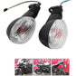 motoparty Motorcycle Turn Signals For KAWASAKI EX250R NINJA 250R KLX250S KLX250SF VN650 Vulcan S Front/Rear Turn Signal Indicator Light Blinker Lamp Motorcycle,(Transparent Shell)