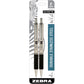 Zebra Pen F-402 Stainless Steel Retractable Ballpoint Ink Pens 2-Pack, Black Ink, 0.7mm Fine Point, Easy-Glide Ink, Non-Slip Grip, Metal Clip, Refillable With F-Refill (29212)