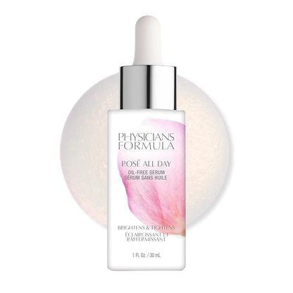Physicians Formula Rosé All Day Oil-Free Serum, Antioxidant-Rich Formula with Rose Water & Kakadu Plum for Brightening & Hydration