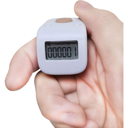 Rechargeable Silent Finger Counter 6 Channels Digital Tasbih Tally Clicker with LED for Prayer Knitting Sports Gift