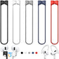 Buy now 5 Pack Ultra Strong Magnetic AirPods Pro Straps, Anti-Lost Neck Cord for AirPods Pro 3 2025,AirPods 4th, AirPods Pro 2nd/1st, AirPod 3rd, AirPod 2nd/1st - 5 Pcs Silicone Sports Lanyard and 2 Ear Hook A4-black+white+red+grey+blue at indiglob india