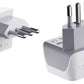 Buy now Ceptics Schuko Germany, France Plug Adapter, Dual Input - Ultra Compact Light Weight - Usa to Russia, South Korea Travel Adaptor Plug - Type E/F (3 Pack) Type L - Italy, Chile, Libya 6 Pack at indiglob india