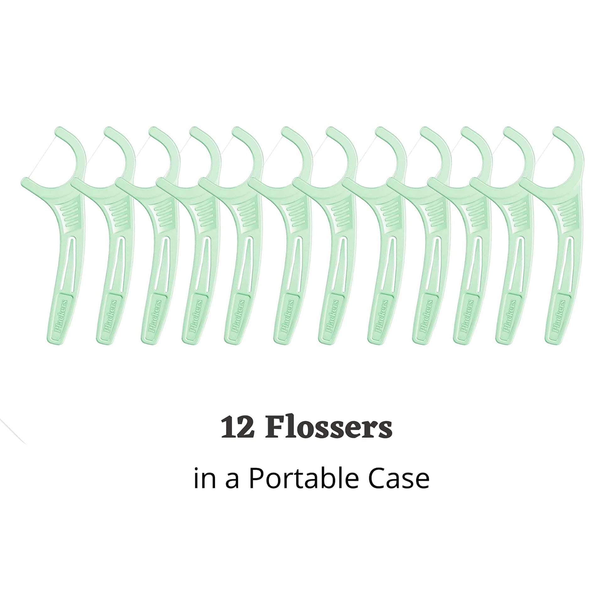 Buy now Plackers Micro 12 Count Flosser with Travel Case, Mint, 4-Pack at indiglob india