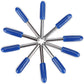 HQMaster 60 Degree Tungsten Steel Lettering Blade Vinyl Cutter Blades for Roland Cutting Plotter, Blue Cap Pack of 10