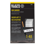 Buy now Klein Tools 56250 Wire Marker Book for Cable Management, Electric Panel Organization Wire Label Stickers, Numbered 1-48 at indiglob india
