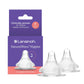 Lansinoh NaturalWave Baby Bottle Nipples – 100% Soft, Durable Silicone, Made Without BPA BPS, Anti-Colic, Supports Baby’s Developing Mouth and Teeth, Medium Flow, Size M, 2 Count, 3+ Months
