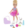 Barbie Royal Doll with Purple-Highlighted Fantasy Hair, Petite Body Type, Colorful Accessories and Butterfly-Print Skirt - Multicolor