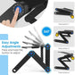 Buy now Adjustable Laptop Stand, Laptop Table Bed, Portable Lap Desk Foldable Table Workstation Notebook Riser Mouse Pad, Ergonomic Laptop Stand 2 CPU Cooling Fan, Best Gifts, Black laptop table at indiglob india