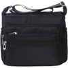 Crossbody Bag for Women Waterproof Shoulder Bag Messenger Bag Casual Nylon Purse Handbag - Black