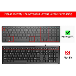 Keyboard Cover for HP Pavilion 27 All in One PC 27-xa0014/27 Xa0055Ng/0370Nd/0076Hk/0010Na, HP Pavilion 24-inch 24-xa0020 Xa0002A Xa0032 xa0013w, HP Pavilion All in One Keyboard Cover, Ombre Blue