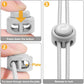 RJ-Sport Heavy Duty Cord Locks - Double Hole Drawstring Stopper Fastener for No Tie Shoelaces and More