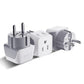Buy now Ceptics Schuko Germany, France Plug Adapter, Dual Input - Ultra Compact Light Weight - Usa to Russia, South Korea Travel Adaptor Plug - Type E/F (3 Pack) 2 IN 1 - Type E F 3 Pack at indiglob india
