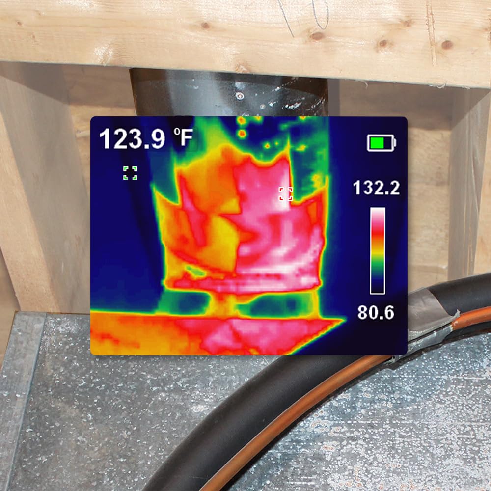 Buy now Klein Tools TI250 Rechargeable Thermal Imaging Camera, Camera Displays Over 19,200 Pixels with 3 Color Palettes, High / Low Temperature Points at indiglob india