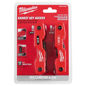 Buy now Milwaukee Electric - 17-Key Folding HEX Key Sets - SAE/Metric at indiglob india